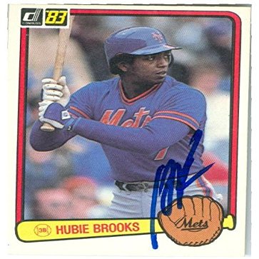 Sports Memorabilia Autograph Warehouse 246712 Hubie Brooks Autographed Baseball Card - New York Mets 1983 Donruss - No. 49