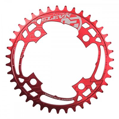 Elevn 91-5126 50 4-Bolt Flow Chainring Red 50T