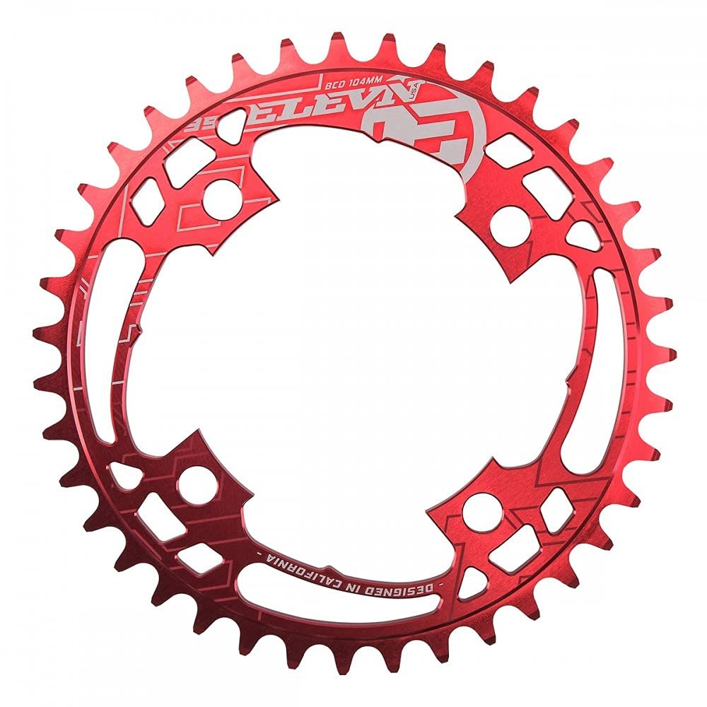 Elevn 91-5126 50 4-Bolt Flow Chainring Red 50T