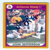 Sports Memorabilia Autograph Warehouse 122125 John Jefferson Autographed 1990 College No. 3 Football Card - Arizona State Sun Devils view 1