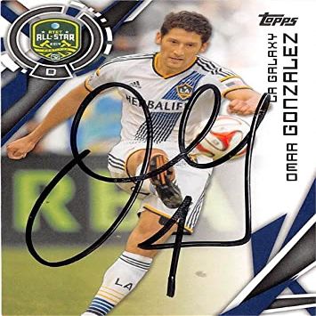 Sports Memorabilia Autograph Warehouse 245589 Omar Gonzalez Autographed Trading Card - Soccer Football LA Galaxy MLS 2015 Topps - No. 183