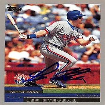 Sports Memorabilia Autograph Warehouse 244752 Lee Stevens Autographed Baseball Card - Montreal Expos, FT 2000 Topps - No. T100