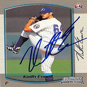 Sports Memorabilia Autograph Warehouse 244837 Keith Evans Autographed Baseball Card - Montreal Expos, FT 2000 Bowman Rookie - No. 433
