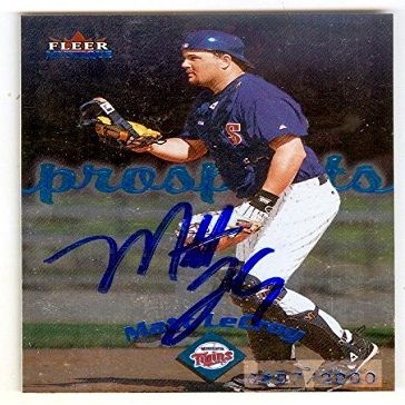 Sports Memorabilia Autograph Warehouse 247181 Matt LeCroy Autographed Baseball Card - Minnesota Twins 2000 Fleer Mystique - No. 132