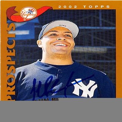 Sports Memorabilia Autograph Warehouse 248214 John Rodriguez Autographed Baseball Card - New York Yankees FT 2002 Topps - No. 686