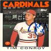 Sports Memorabilia Autograph Warehouse 246298 Tim Conroy Autographed Baseball Card - St Louis Cardinals 1986 Topps - No. 28T view 1