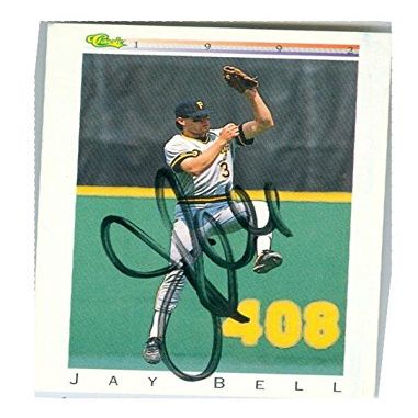 Sports Memorabilia Autograph Warehouse 246939 Jay Bell Autographed Baseball Card - Pittsburgh Pirates 1992 Classic - No. T12
