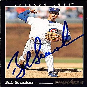 Sports Memorabilia Autograph Warehouse 248473 Bob Scanlan Autographed Baseball Card - Chicago Cubs 1993 Pinnacle - No. 417