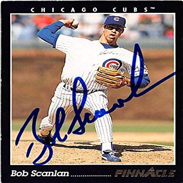 Sports Memorabilia Autograph Warehouse 248473 Bob Scanlan Autographed Baseball Card - Chicago Cubs 1993 Pinnacle - No. 417