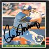 Sports Memorabilia Autograph Warehouse 247974 Rick Manning Autographed Baseball Card - Milwaukee Brewers 1985 Donruss - No. 237 view 1
