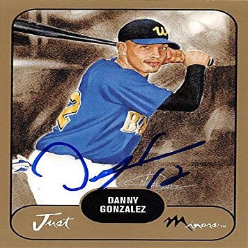 Autograph Warehouse 244702 Danny Gonzalez Autographed Baseball Card 2002 Just Minors No. 15 Rookie - Philadelphia Phillies