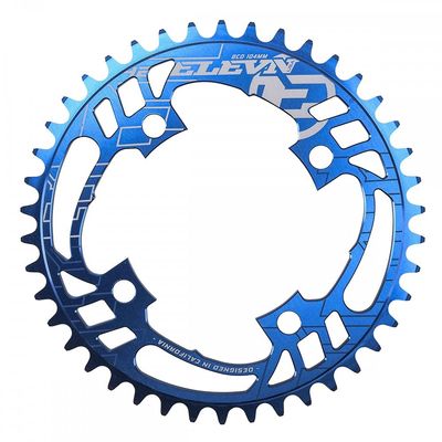 Elevn 91-5127 50 4-Bolt Flow Chainring Blue 50T