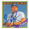Sports Memorabilia Autograph Warehouse 247933 Bill Wegman Autographed Baseball Card - Milwaukee Brewers 1988 Topps - No. 538 view 1