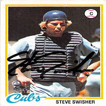 Sports Memorabilia Autograph Warehouse 247760 Steve Swisher Autographed Baseball Card - Chicago Cubs 1978 Topps - No. 252