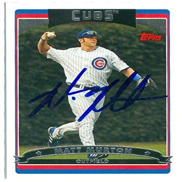 Sports Memorabilia Autograph Warehouse 245863 Matt Murton Autographed Baseball Card - Chicago Cubs 2006 Topps Heritage - No. 551