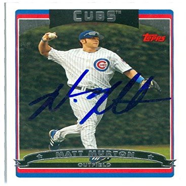 Sports Memorabilia Autograph Warehouse 245863 Matt Murton Autographed Baseball Card - Chicago Cubs 2006 Topps Heritage - No. 551
