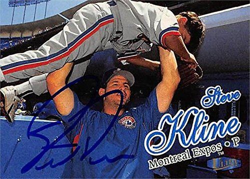 Sports Memorabilia Autograph Warehouse 244770 Steve Kline Autographed Baseball Card - Montreal Expos, FT 1998 Fleer Ultra - No. 171