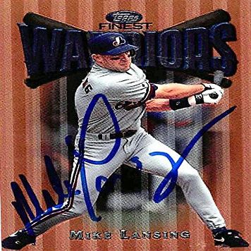 Sports Memorabilia Autograph Warehouse 244848 Mike Lansing Autographed Baseball Card - Montreal Expos, FT 1997 Topps Finest - No. 69
