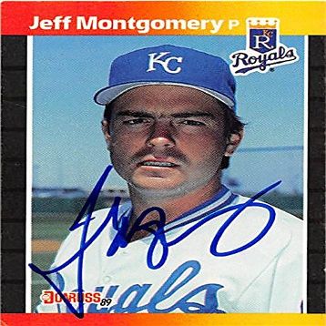 Sports Memorabilia Autograph Warehouse 247168 Jeff Montgomery Autographed Baseball Card - Kansas City Royals 1989 Donruss - No. 440