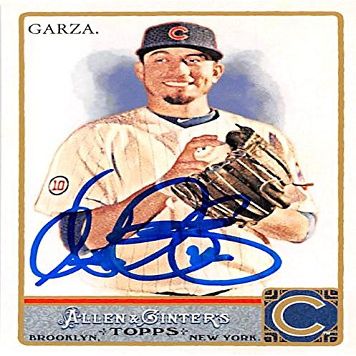 Sports Memorabilia Autograph Warehouse 245872 Matt Garza Autographed Baseball Card - Chicago Cubs 2011 Topps Allen Ginters - No. 138