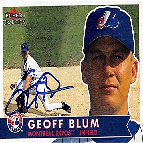 Sports Memorabilia Autograph Warehouse 244982 Geoff Blum Autographed Baseball Card - Montreal Expos, FT 2001 Fleer Tradition - No. 267