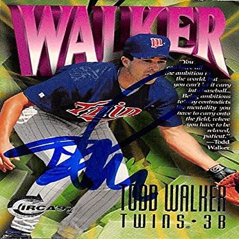 Sports Memorabilia Autograph Warehouse 247372 Todd Walker Autographed Baseball Card - Minnesota Twins 1997 Circa - No. 325