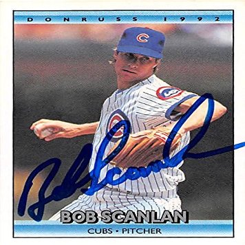Sports Memorabilia Autograph Warehouse 248514 Bob Scanlan Autographed Baseball Card - Chicago Cubs 1992 Donruss - No. 454