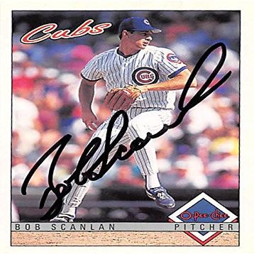 Sports Memorabilia Autograph Warehouse 248622 Bob Scanlan Autographed Baseball Card - Chicago Cubs 1993 O Pee Chee - No. 325