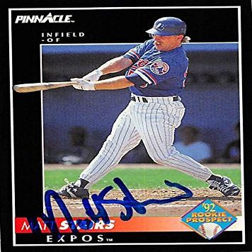 Sports Memorabilia Autograph Warehouse 244696 Matt Stairs Autographed Baseball Card - Montreal Expos, FT 1992 Pinnacle - No. 583 Rookie