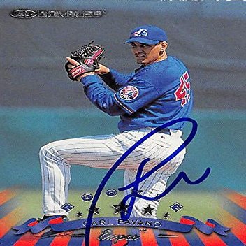 Sports Memorabilia Autograph Warehouse 244922 Carl Pavano Autographed Baseball Card - Montreal Expos, FT 1998 Donruss - No. 345