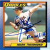 Sports Memorabilia Autograph Warehouse 247262 Mark Thurmond Autographed Baseball Card - Baltimore Orioles 1990 Topps - No. 758