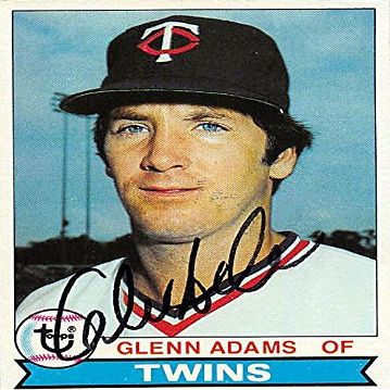 Sports Memorabilia Autograph Warehouse 245074 Glenn Adams Autographed Baseball Card - Minnesota Twins 1979 Topps - No. 193
