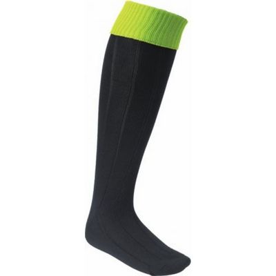 Carta Sport Men's Euro, Black/Lime Turnover Top, Large/Size 7-11