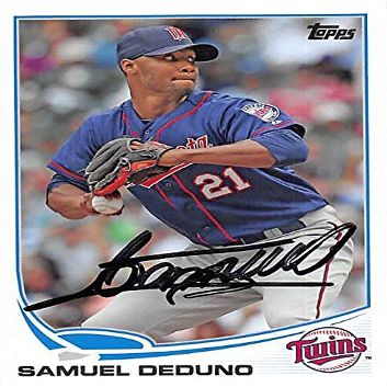 Sports Memorabilia Autograph Warehouse 245106 Samuel Dedundo Autographed Baseball Card - Minnesota Twins 2013 Topps - No. US113