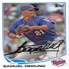 Sports Memorabilia Autograph Warehouse 245106 Samuel Dedundo Autographed Baseball Card - Minnesota Twins 2013 Topps - No. US113 view 1