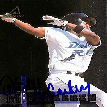AUTOGRAPH WAREHOUSE 247757 Quinton Mccracken Autographed Baseball Card - Tampa Rays 1998 Pinnacle - No. 53