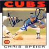 Sports Memorabilia Autograph Warehouse 245799 Chris Speier Autographed Baseball Card - Chicago Cubs 1986 Topps - No. 212 view 1