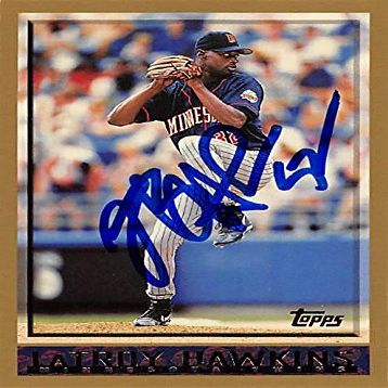 Sports Memorabilia Autograph Warehouse 270167 LaTroy Hawkins Autographed Baseball Card - Minnesota Twins, FT 1998 Topps - No. 197