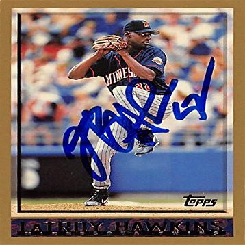 Sports Memorabilia Autograph Warehouse 270167 LaTroy Hawkins Autographed Baseball Card - Minnesota Twins, FT 1998 Topps - No. 197