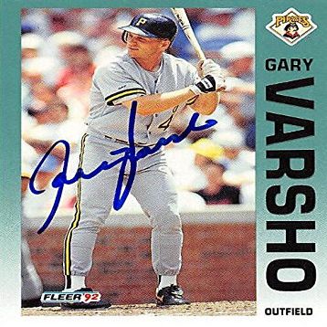 AUTOGRAPH WAREHOUSE 244490 Gary Varsho Autographed Baseball Card - Pittsburgh Pirates, FT 1992 Fleer - No. 571