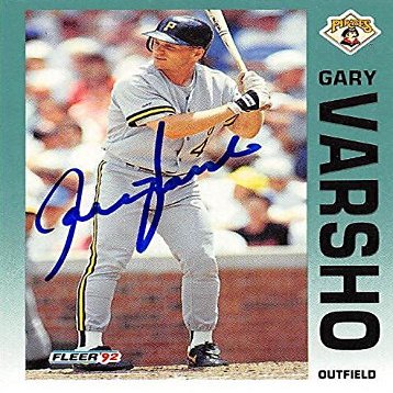 AUTOGRAPH WAREHOUSE 244490 Gary Varsho Autographed Baseball Card - Pittsburgh Pirates, FT 1992 Fleer - No. 571