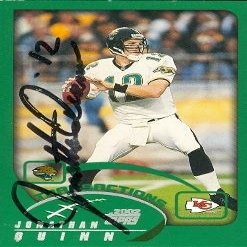 Sports Memorabilia Autograph Warehouse 105615 Jonathan Quinn Autographed Football Card - Jacksonville Jaguars 2002 Topps - No. 87