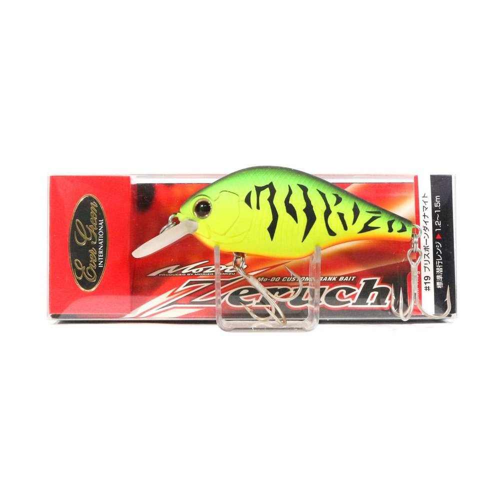 Evergreen Crankbait Zelk, 2.8 Inches (72 mm), 0.7 Oz (19.5 g), Matte Hot Tiger #46 Lure