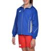 ARENA Kids Team Line Youth Warm Up Full Zip Jacket Lightweight Athletic Training Competitive Recreational Side Pockets Breathable Track Swimming Sports, Royal Blue/Gray, Size Small view 3