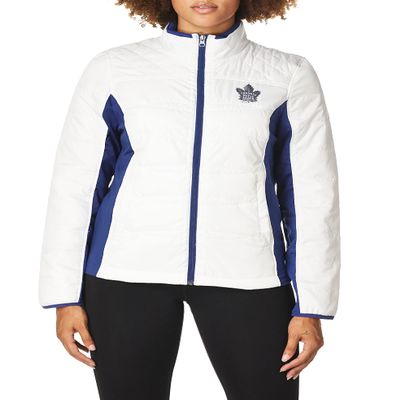 NHL Toronto Maple Leafs Women's Grand Slam Full Zip Jacket, Large, White