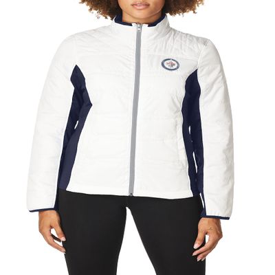 G-III NHL Winnipeg Jets Women's Grand Slam Full Zip Jacket, XX-Large, White