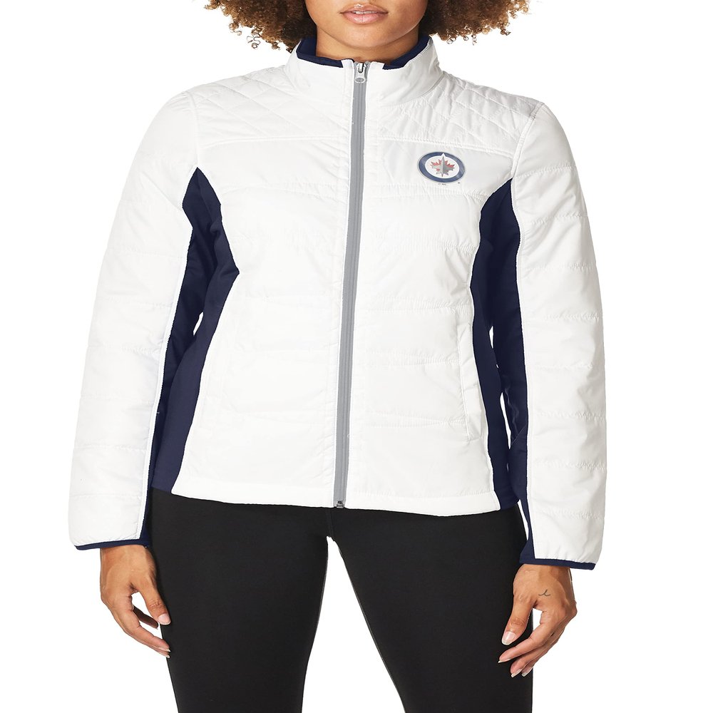G-III NHL Winnipeg Jets Women's Grand Slam Full Zip Jacket, XX-Large, White