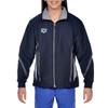 ARENA Kids Team Line Youth Warm Up Full Zip Jacket Lightweight Athletic Training Competitive Recreational Side Pockets Breathable Track Swimming Sports, Navy Blue/Gray, Size Medium view 1