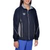 ARENA Kids Team Line Youth Warm Up Full Zip Jacket Lightweight Athletic Training Competitive Recreational Side Pockets Breathable Track Swimming Sports, Navy Blue/Gray, Size Medium view 3
