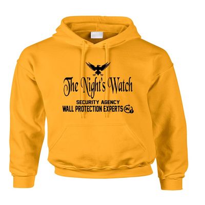 ALLNTRENDS Adult Hoodie The Night Watch Security Agency Cool Hooded (2XL, Gold)